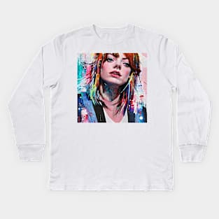 Colorful dream of Emma Kids Long Sleeve T-Shirt